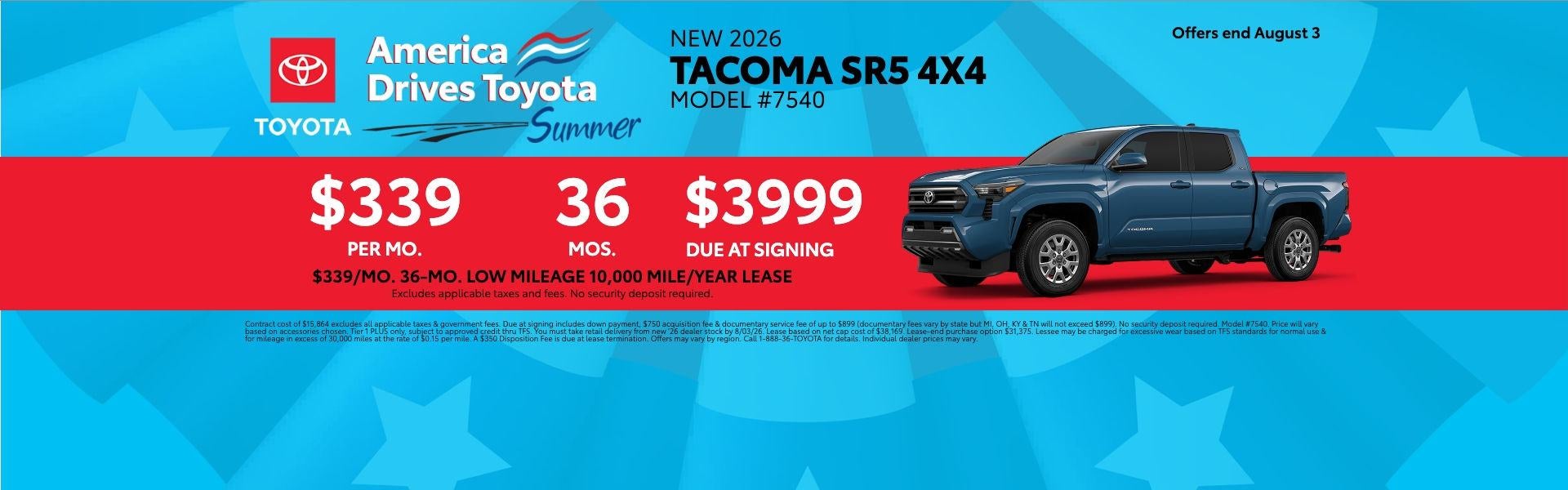 Toyota, Tacoma, Lease